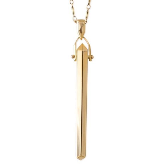 Stella & Dot Rebel Pendant Necklace — Gold - Picture 3 of 8